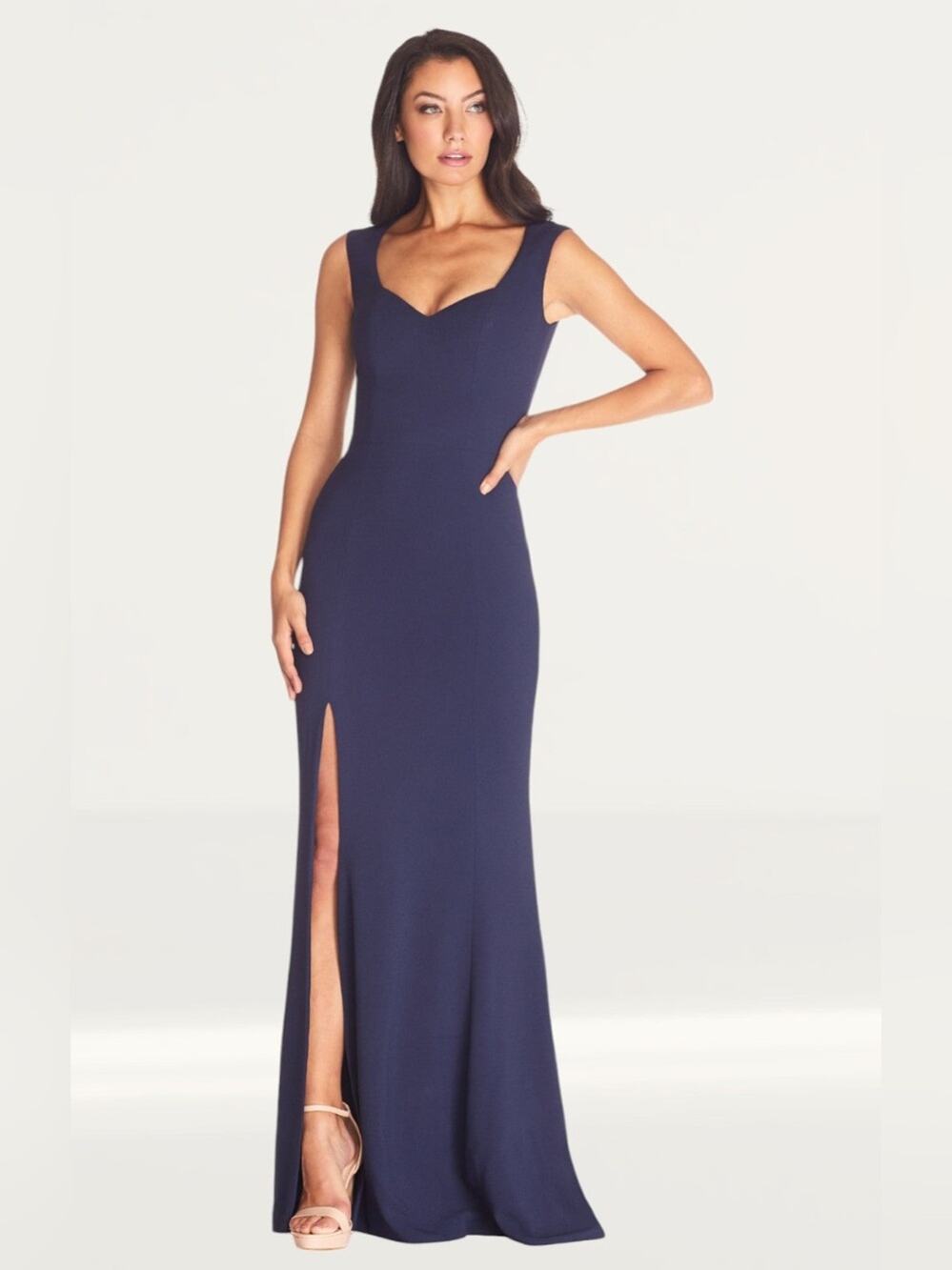 Dress The Population Monroe Midnight Blue  Gown Nwot $248
